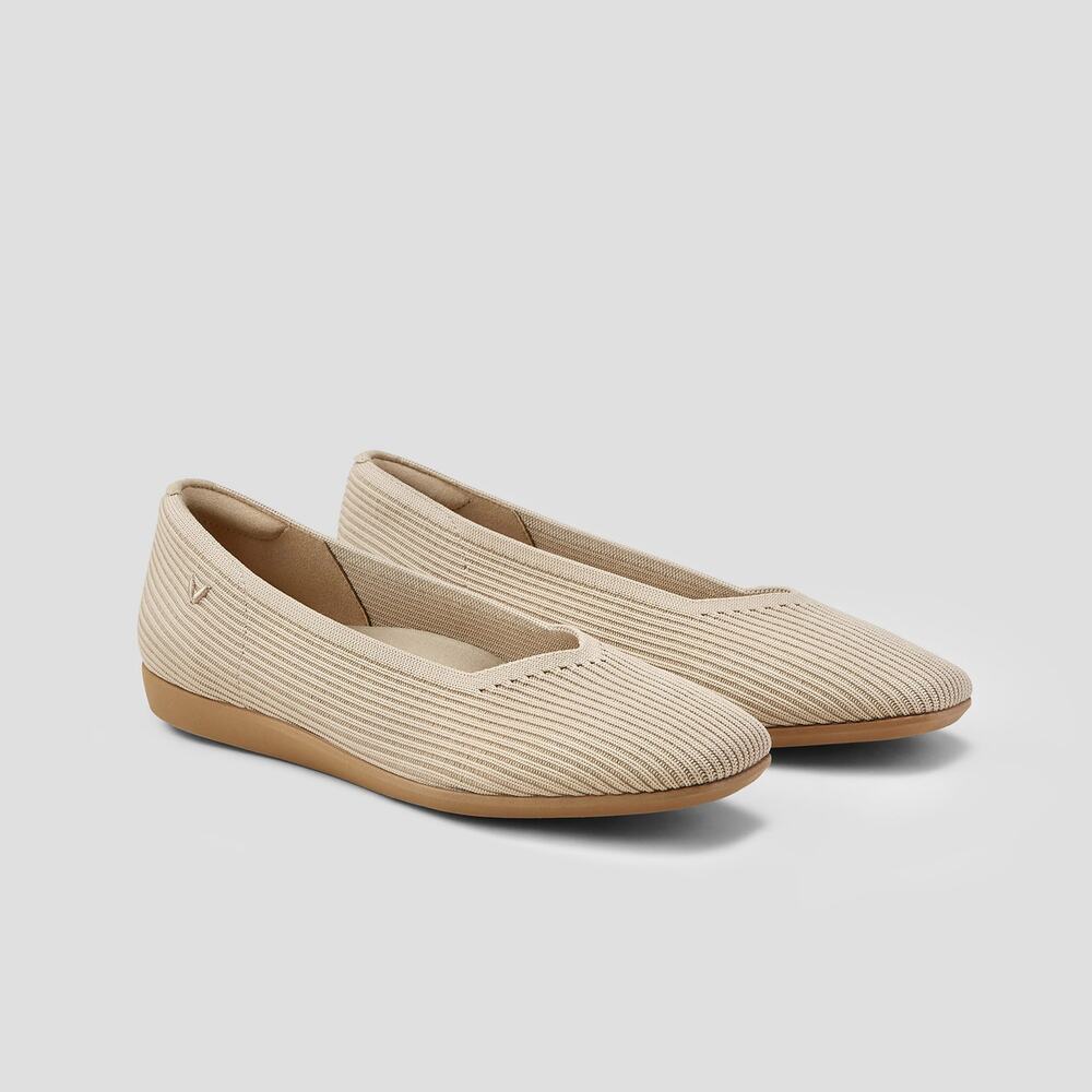 Vivaia Margot Walker Washable Lightweight Water Repellent Flat Almond 9-9.5